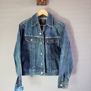 Vintage MONTE CARLO POLO & JOCKEY CLUB Women's Denim Jean Jacket Sz M